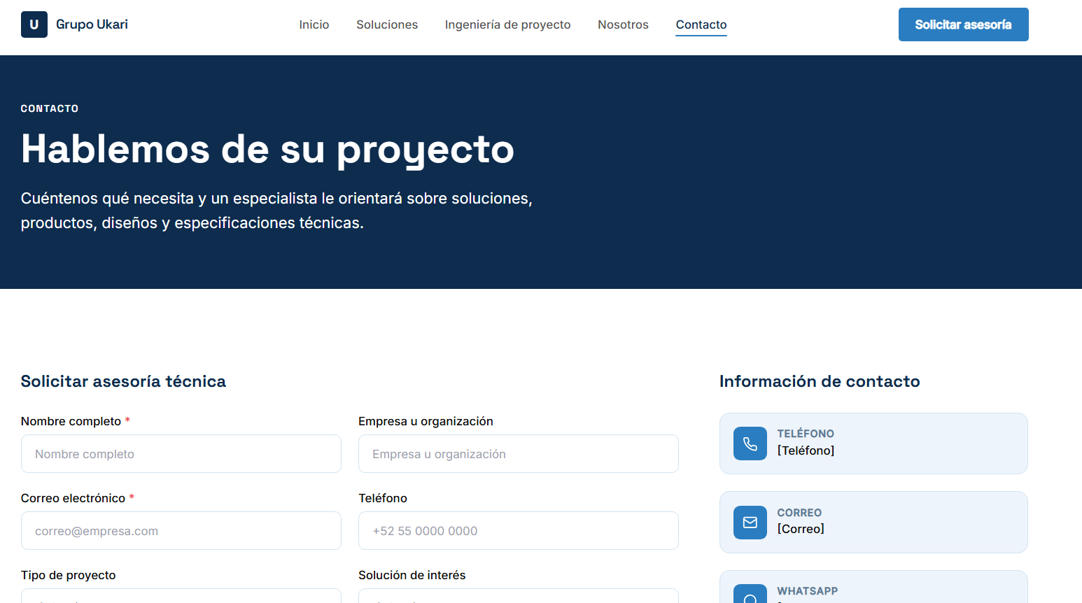 Grupo Ukari — ingenieros civiles en sitio de construcción hídrica